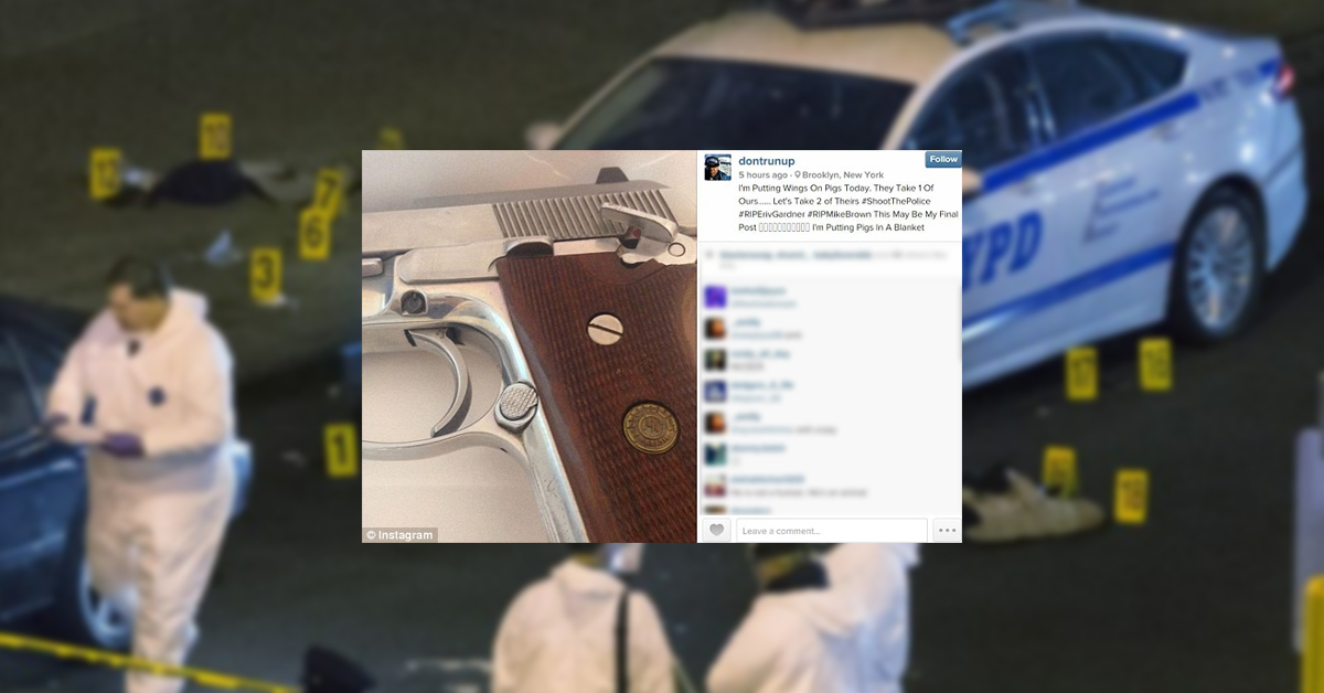 Gun Found Next To NY Cop-Killer Matches Instagram Post
