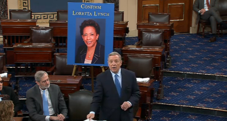 Dick Durbin Blasts Republicans For Making AG Nominee Lynch ‘Wait At The Back Of The Bus’ – VIDEO