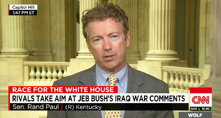 Rand Paul: ‘We’re A Lot Worse Off With Saddam Hussein Gone’ – VIDEO