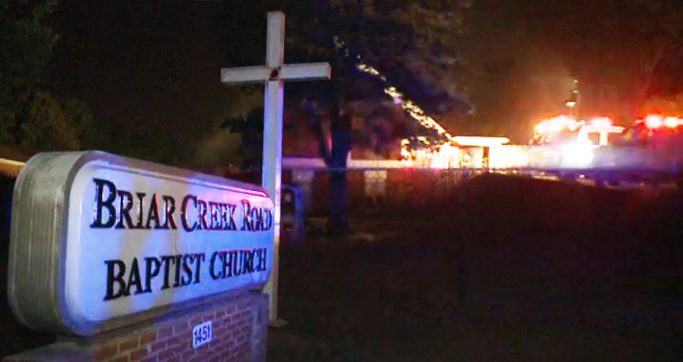 Arsonist Targets Black Church In Charlotte, NC, Deliberately Setting It Ablaze – VIDEO