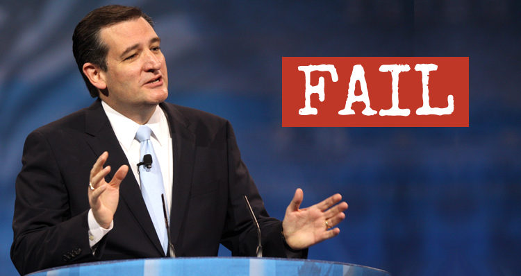 Despised By GOP Colleagues And Conservative Media, Ted Cruz And His Record Of Failure