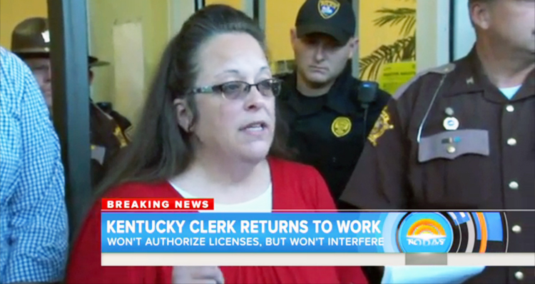 Kim Davis Says She Won’t Stop Deputies From Issuing Marriage Licenses – VIDEO