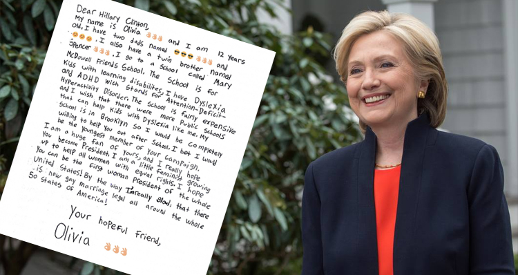 A 12-Year-Old Feminist Wrote A Letter To Hillary Clinton That Will Melt Your Heart