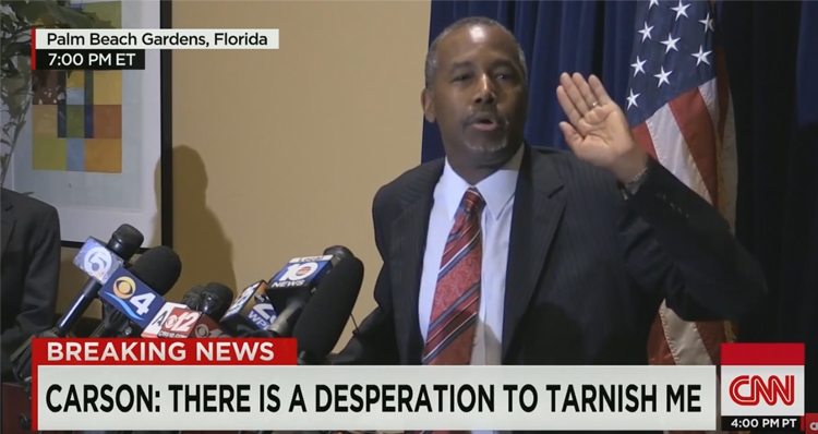 Ben Carson Lashes Out At The Press