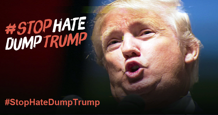 Celebrities And Activists Join ‘Stop Hate Dump Trump’ Anti-Donald Campaign