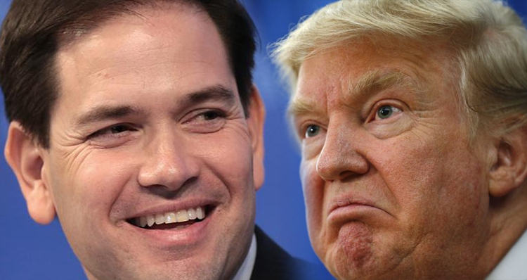 Rubio Mocks Trump, Says He Should Sue Whoever Did That To His Face – Video
