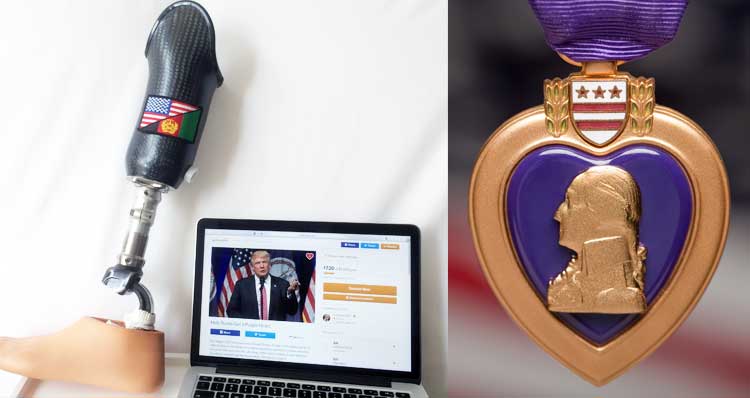 Veteran Raises Nearly $65K To Send Trump To Iraq To Get A Purple Heart