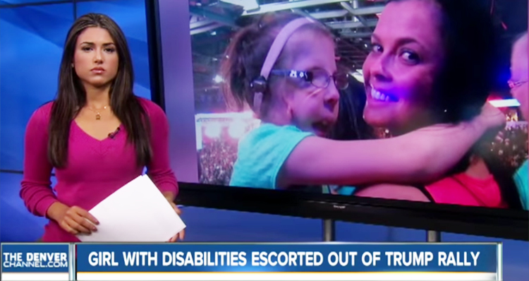 7-Year-Old Girl With Disabilities Escorted From Trump Rally – Video