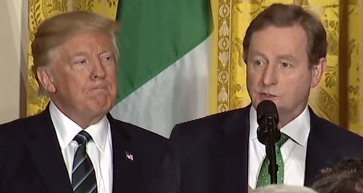 Irish PM Shames Trump As He Stands Next To Him Sulking – Video