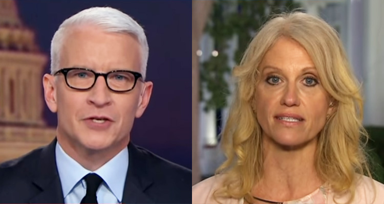Watch Anderson Cooper Rolling His Eyes While Sparring With Kellyanne Conway – Video