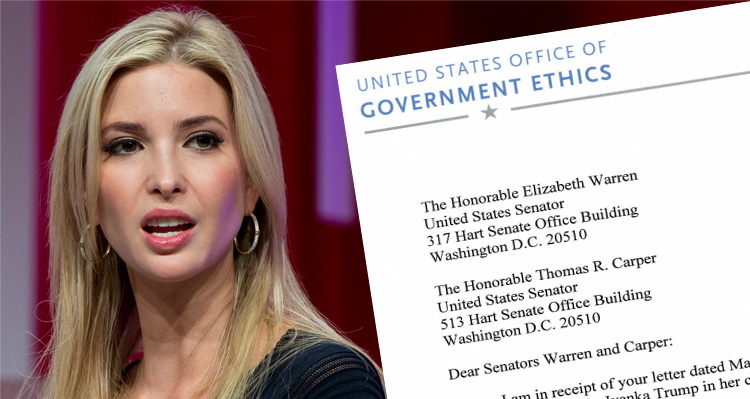 Government Ethics Office Drops Bomb On Ivanka Trump And Husband Jared Kushner