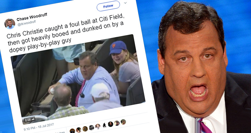 Watch Chris Christie Getting Booed By 40,000 Baseball Fans At New York Mets Game – Video