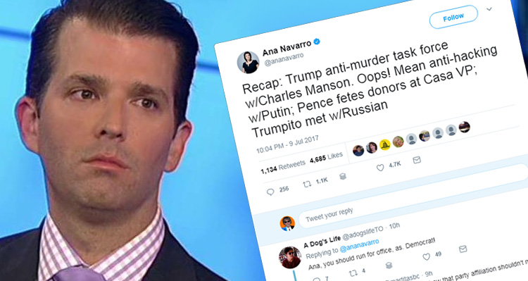 Ana Navarro Continues To Pummel Donald Trump Jr. After He Came For Her On Twitter