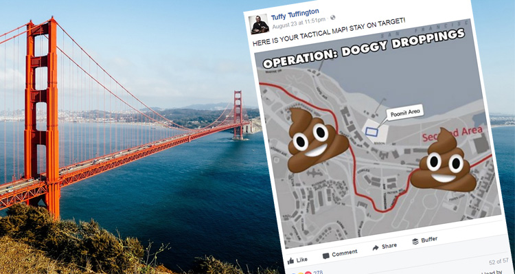 San Francisco Dog Owners Lay Dog Poo Minefield For Right Wing Rally