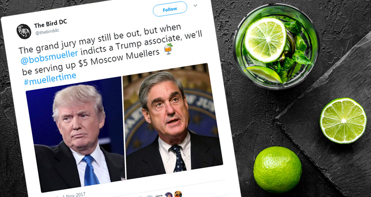 DC Restaurant Serves $5 ‘Moscow Muellers’ Whenever Trump Associates Get Indicted