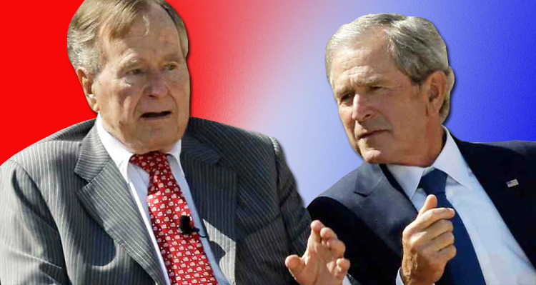 War Ignites Between The Trump White House And Former Presidents George W. And George HW Bush