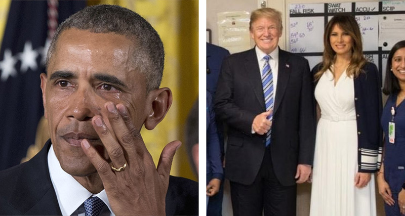 The Stark Difference Between Obama And Trump In Two Photographs